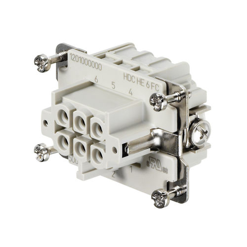 Connecteur d'alimentation électrique - HE Series - Weidmüller - à sertir / AC/DC / de tension