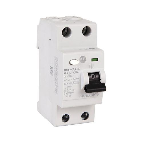 Dispositif différentiel à courant résiduel à courant résiduel - 1492-RCDA series - Allen-Bradley - 4 pôles / 2 pôles / modulaire