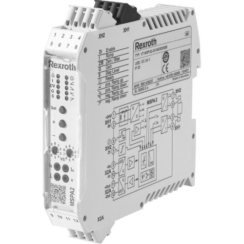 Amplificateur de tension - VT-MSPA1-2X/A5/000/000 - Bosch Rexroth - Industrial Hydraulics - de mesure / analogique / pour vanne proportionnelle