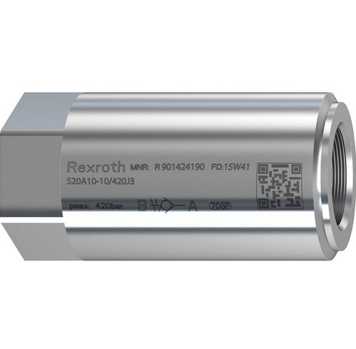 Clapet anti-retour à bille - S25A05-1X/420J3 - Bosch Rexroth - Industrial Hydraulics - fileté / à siège / à action directe
