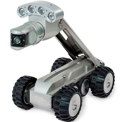 Drone terrestre pour caméra d'inspection de canalisations - FW 150 L series - Ritec Rohr-Inspektions-Technik GmbH  - éclairage par 4 LED forte puissance