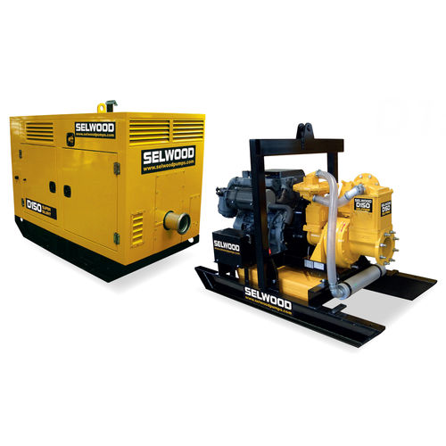 Pompe à membrane - D150  - Selwood - à eau / à moteur thermique / stationnaire