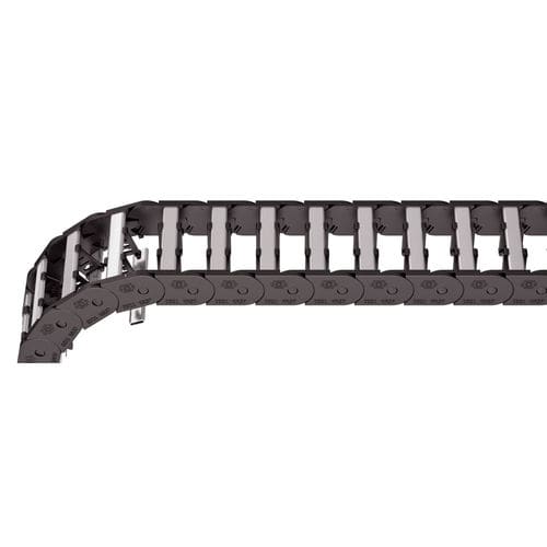 Chaîne porte-câbles ouverte - M series - TSUBAKI KABELSCHLEPP - en plastique / en aluminium / avec séparateurs en aluminium