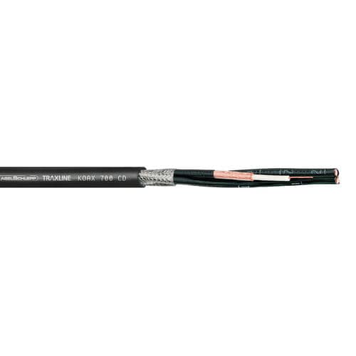 Câble optique de données - KOAX 700 series - TSUBAKI KABELSCHLEPP - blindé / à retardateur de flamme / résistant aux UV