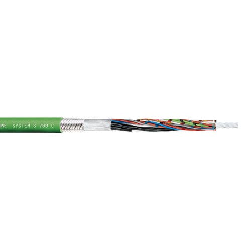 Câble optique de données - SYSTEM S 700 C - TSUBAKI KABELSCHLEPP - d'alimentation / hybride / blindé
