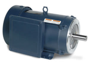 Moteur asynchrone - 10 hp, 1 740 rpm, TEFC - LEESON Electric - AC / triphasé / 220 V