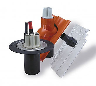Système de traversée de cloison pour tuyaux - ø 7 - 78 mm | MSD - UGA System-Technik - pour câble / étanche / pour applications télécom
