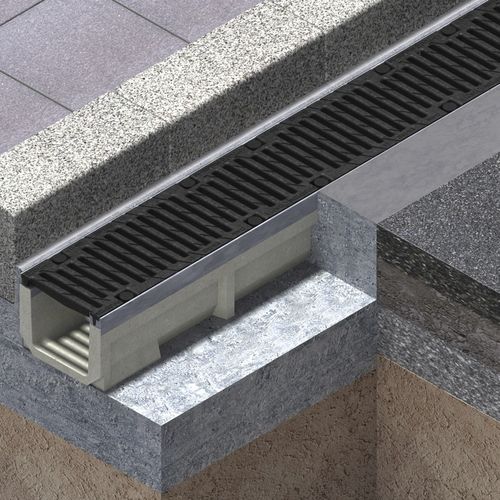 Caniveau en inox - CIVIL - S series - ULMA Architectural Solutions  - à fente / à grille / au sol