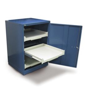 Armoire de stockage - Stanley Vidmar - sur pieds / en acier / pour charges lourdes