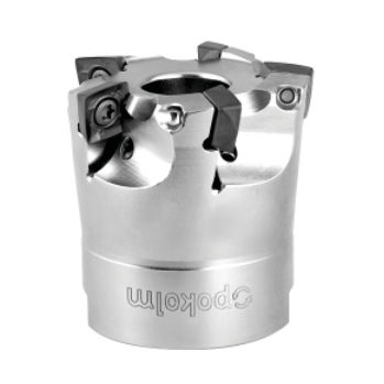 Fraise deux tailles - QUADWORX® M - POKOLM Frästechnik GmbH & Co. KG - à plaquettes indexables / d'ébauche / pour acier