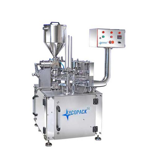 Remplisseuse / scelleuse de gobelets - TEKM1 - Jacopack - contrôlée par PLC / rotative / pour produits en chocolat