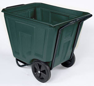 Conteneur à déchets en acier galvanisé - 76460 - Akro Mils - pour déchets encombrants / à 2 roues