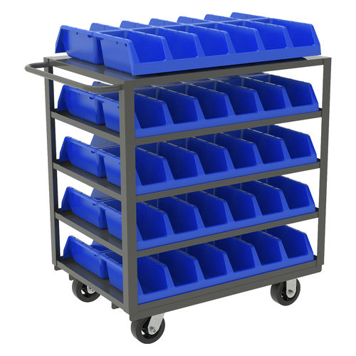 Chariot de stockage - R5SYTxx series - Akro Mils - en acier / à étagères / porte-bacs