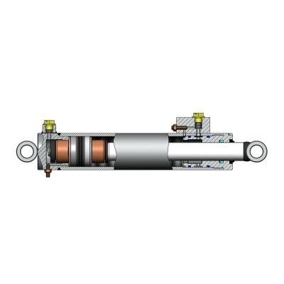 Vérin à amortissement réglable - CICROSA HIDRAULICA, S.L. - hydraulique / à piston / à tige