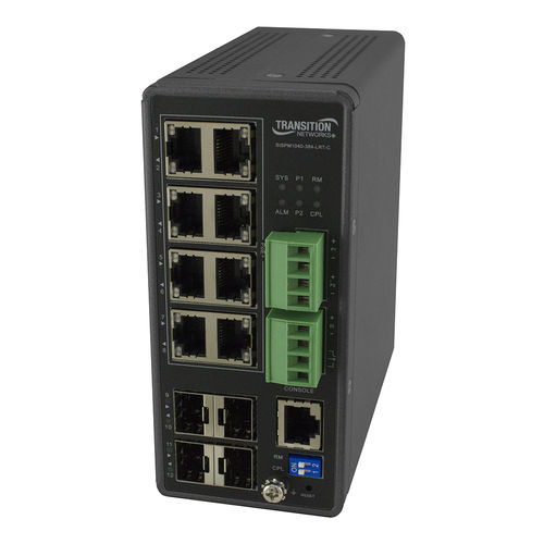 Commutateur Ethernet administrable - SISPM1040-384-LRT-C - Nom du compte Lantronix - 8 ports / embarqué / PoE