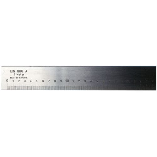 Règle En Acier Inoxydable 60 Cm - Épaisseur 1 Mm - Graduations Métrique/Impériale Gravées Au Laser - Pour Dessin, Bricolage, Bureau