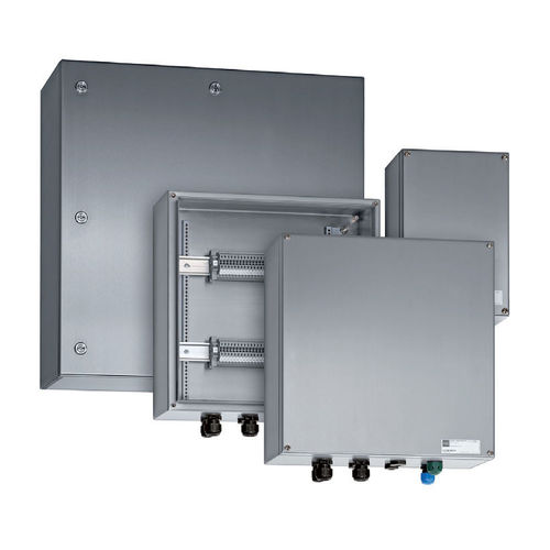 Boîte de raccordement en acier inoxydable brossé - 8150/1-0360-0360-091-3311 - R. STAHL AG - murale / antidéflagrante / IP66