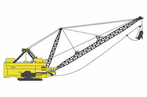 Pelleteuse lourde - 9010C - KOMATSU FORKLIFT - sur chenilles / pour mine / longue portée
