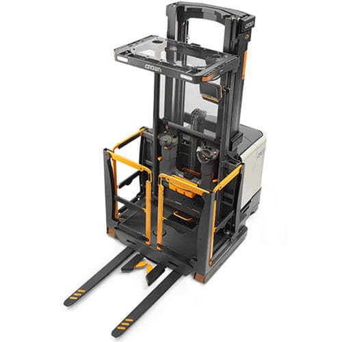 Chariot préparateur de commandes VNA - SP 1510 Series - CROWN - à grande hauteur / électrique / pour entrepôt