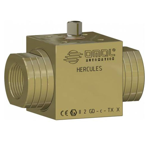 Vanne à boisseau sphérique - HERCULES - OMAL Spa - à levier / de pétrole / pour gaz