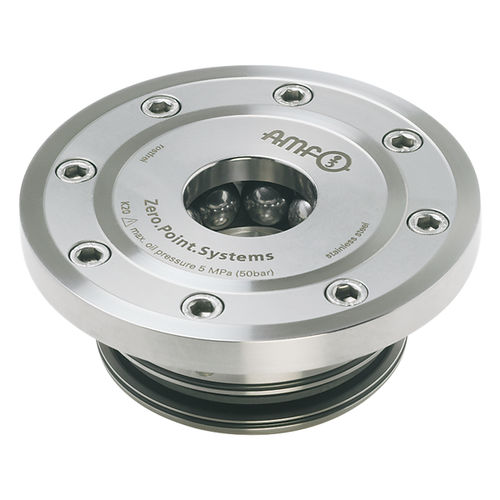 Cylindre de serrage point-zero intégrable - 6370EARHA - ANDREAS MAIER GmbH & Co. KG (AMF) - hydraulique / rapide / rond