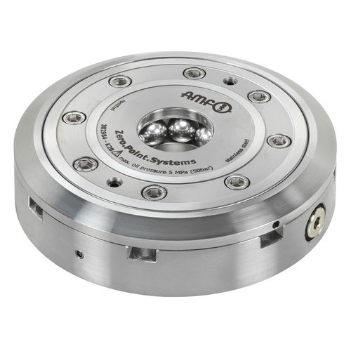 Cylindre de serrage point-zero hydraulique - 6151 series - ANDREAS MAIER GmbH & Co. KG (AMF) - rapide / rond