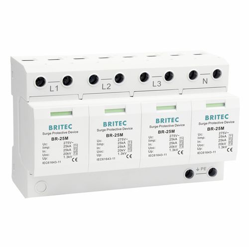 Parafoudre de type 1 - BR-25M 4P series - Britec Electric Co., Ltd - de type 2 / de type 3 / classe I