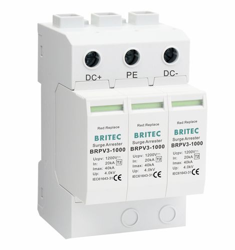 Parafoudre de type 2 - BRPV3-1000 - Britec Electric Co., Ltd - classe II / d'installation électrique / de télésignalisation