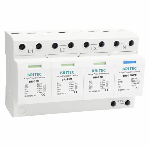 Parafoudre de type 1 - BR-25M 3+1 series - Britec Electric Co., Ltd - de type 2 / de type 3 / classe I