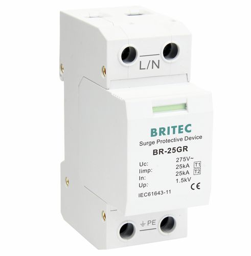 Parafoudre de type 1 - BR-25GR 1P series - Britec Electric Co., Ltd - de type 2 / classe I / classe II