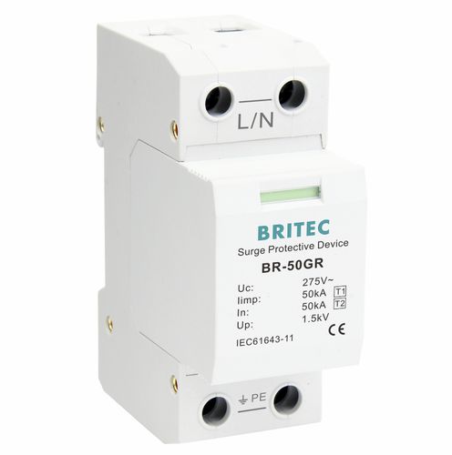 Parafoudre de type 1 - BR-50GR 1P series - Britec Electric Co., Ltd - de type 2 / classe I / classe II