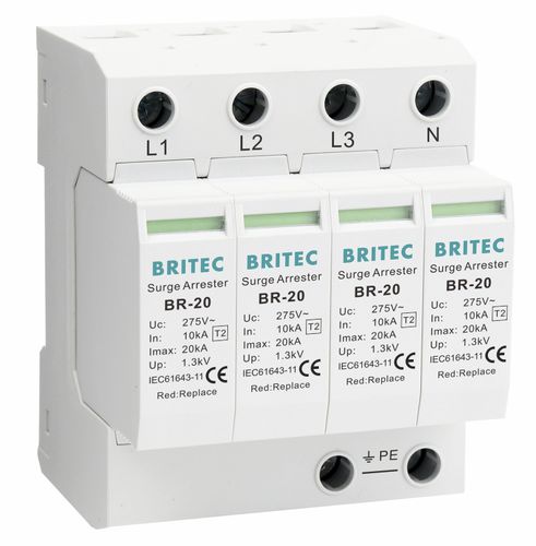 Boitier parafoudre de type 2 - BR-20 4P series - Britec Electric Co., Ltd - classe II / de télésignalisation / pour alimentation électrique