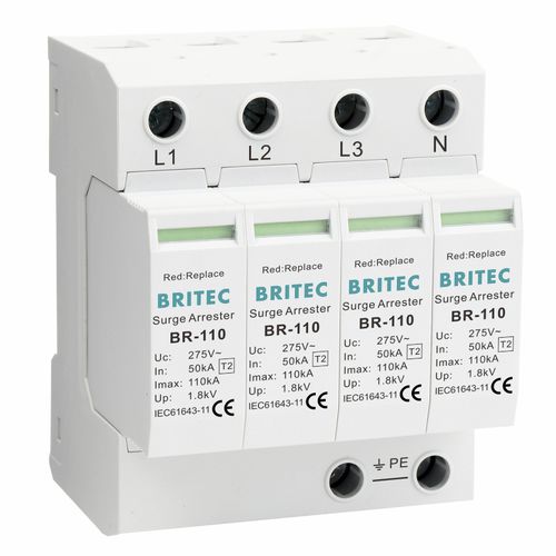 Boitier parafoudre de type 2 - BR-110 4P series - Britec Electric Co., Ltd - classe II / d'installation électrique / de télésignalisation