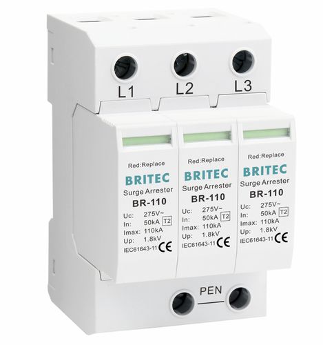 Boitier parafoudre de type 2 - BR-110 3P series - Britec Electric Co., Ltd - classe II / d'installation électrique / de télésignalisation