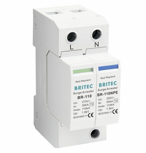 Parafoudre de type 2 - BR-110 1+1 series - Britec Electric Co., Ltd - classe II / d'installation électrique / de télésignalisation