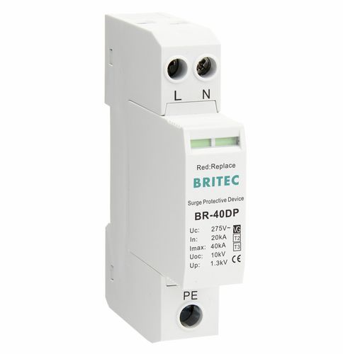 Parafoudre de type 2 - BR-40DP 1+1 series - Britec Electric Co., Ltd - de type 3 / classe II / classe III