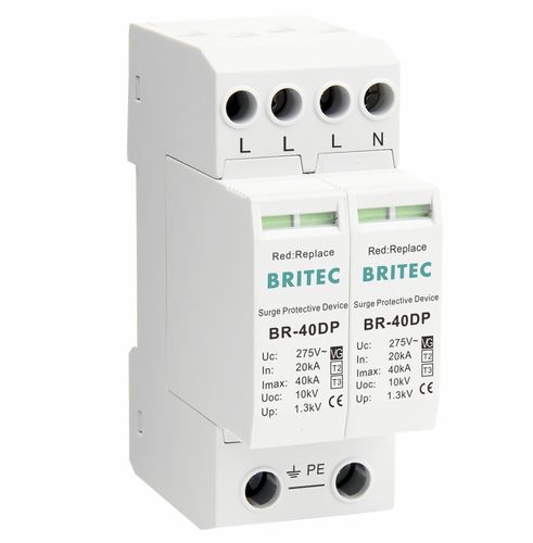 Parafoudre de type 2 - BR-40DP 3+1 series - Britec Electric Co., Ltd - de type 3 / de télésignalisation / d'installation électrique