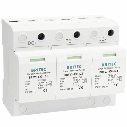 Parafoudre de type 1 - BRPV3-600-12.5 - Britec Electric Co., Ltd - de type 2 / classe I / classe II