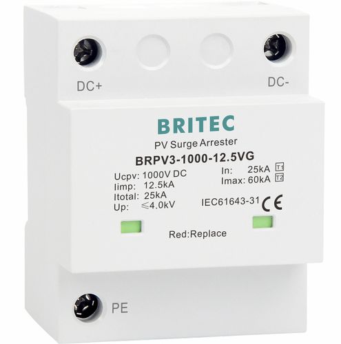Parafoudre de type 1 - BRPV3-1000-12.5VG - Britec Electric Co., Ltd - de type 2 / classe I / classe II