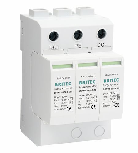Parafoudre de type 1 - BRPV3-600-6.25 - Britec Electric Co., Ltd - de type 2 / classe I / classe II