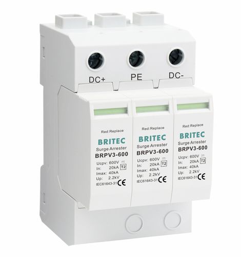 Parafoudre de type 2 - BRPV3-600 - Britec Electric Co., Ltd - classe II / d'installation électrique / de télésignalisation