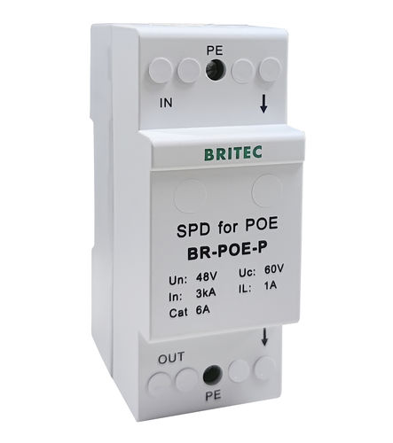 Parafoudre de type 2 - BR-POE-P - Britec Electric Co., Ltd - pour transmission de signal / pour réseaux de données / d'installation électrique