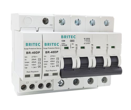 Parafoudre de type 2 - BRCB-15/30/40 TP - Britec Electric Co., Ltd - classe II / d'installation électrique / de télésignalisation