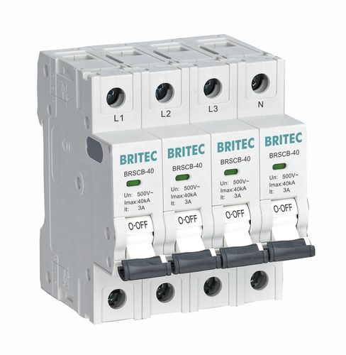 Disjoncteur thermique - BRSCB-40 series - Britec Electric Co., Ltd - contre les surtensions / AC / basse tension