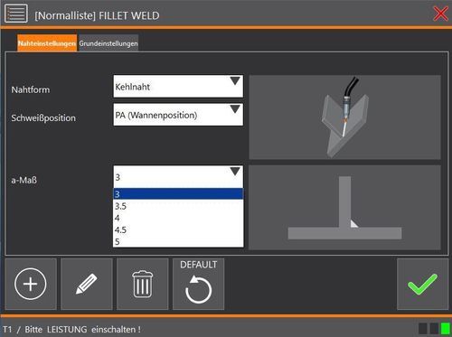 Logiciel de création - QIROX EasyWeld - CLOOS - d'interface : homme / machine / de paramétrage / configurateur