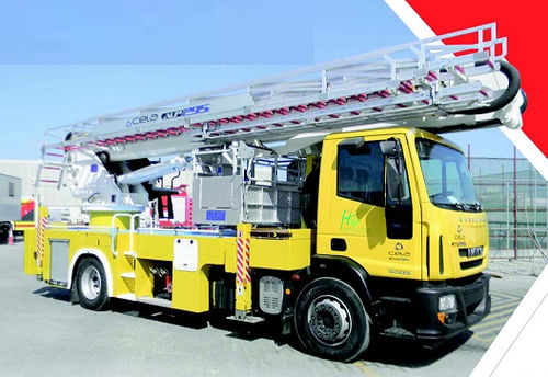 Élévateur anti-incendie monté sur camion - ALP 295 E - Cela - télescopique / à bras articulé / pour pompier