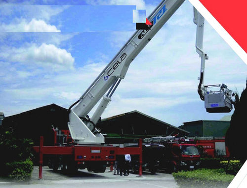 Élévateur anti-incendie monté sur camion - ALP 727 E - Cela - télescopique / à bras articulé / pour pompier