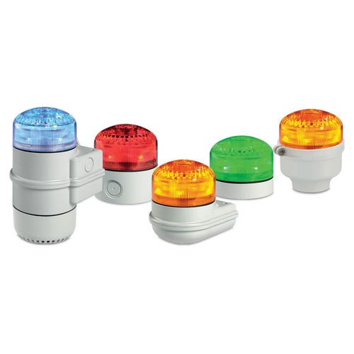 Diffuseur d'alarme sonore avec feu à éclats - SLM500 - FEDERAL SIGNAL - avec feu permanent / IP65