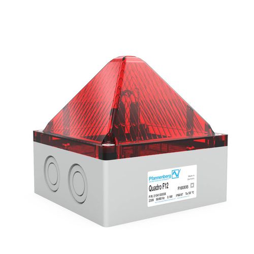 Feu à éclats - Quadro F12 - PFANNENBERG - à LED / 24 Vcc / 230 Vca