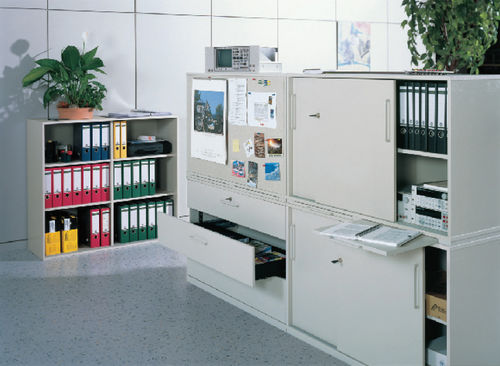 Armoire de bureau - ELABO - au sol / à tiroir / à portes coulissantes